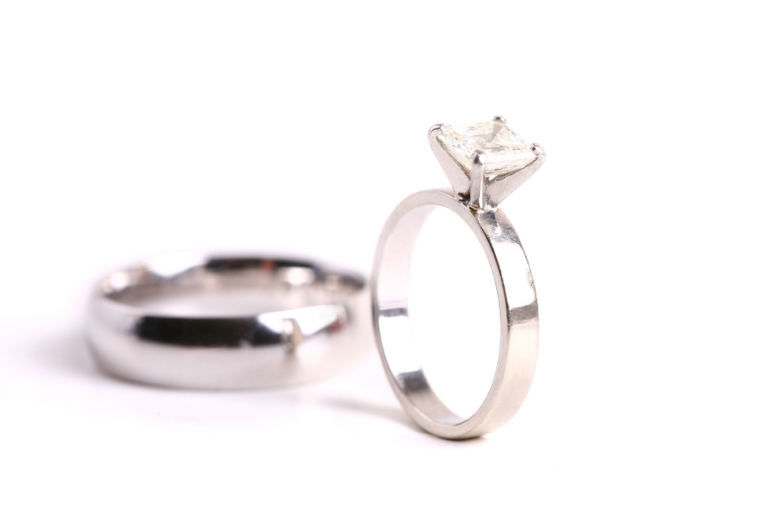 beautiful silver wedding rings