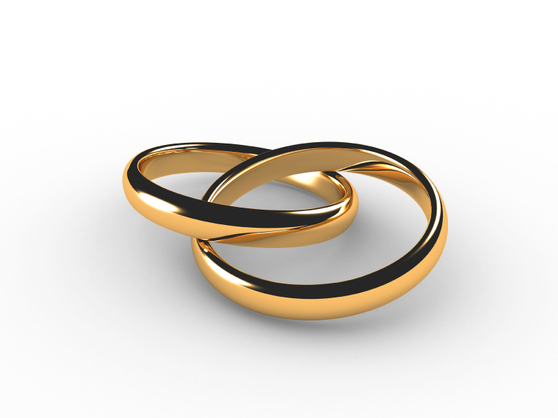 gold wedding bands