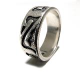 silver celtic wedding ring