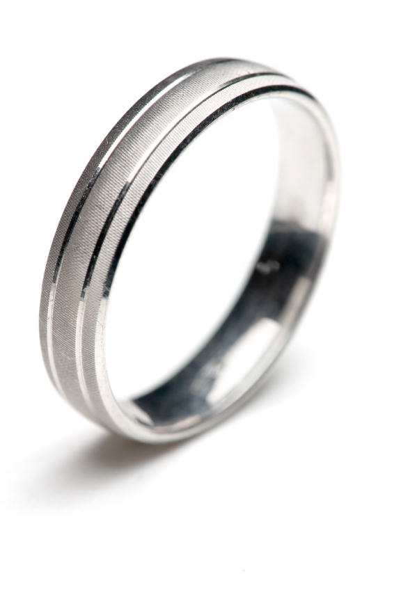 white gold wedding band 